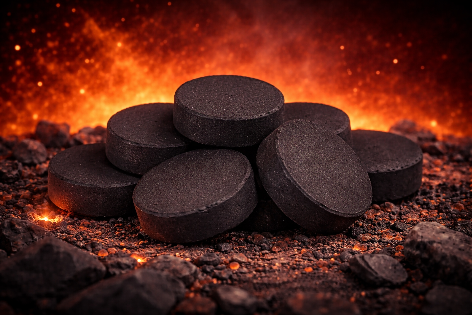 زغال چوبی سکه‌ای